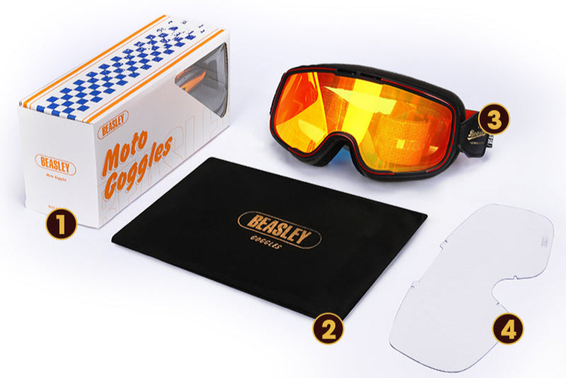 BEASLEY Retro Motorcycle Goggles