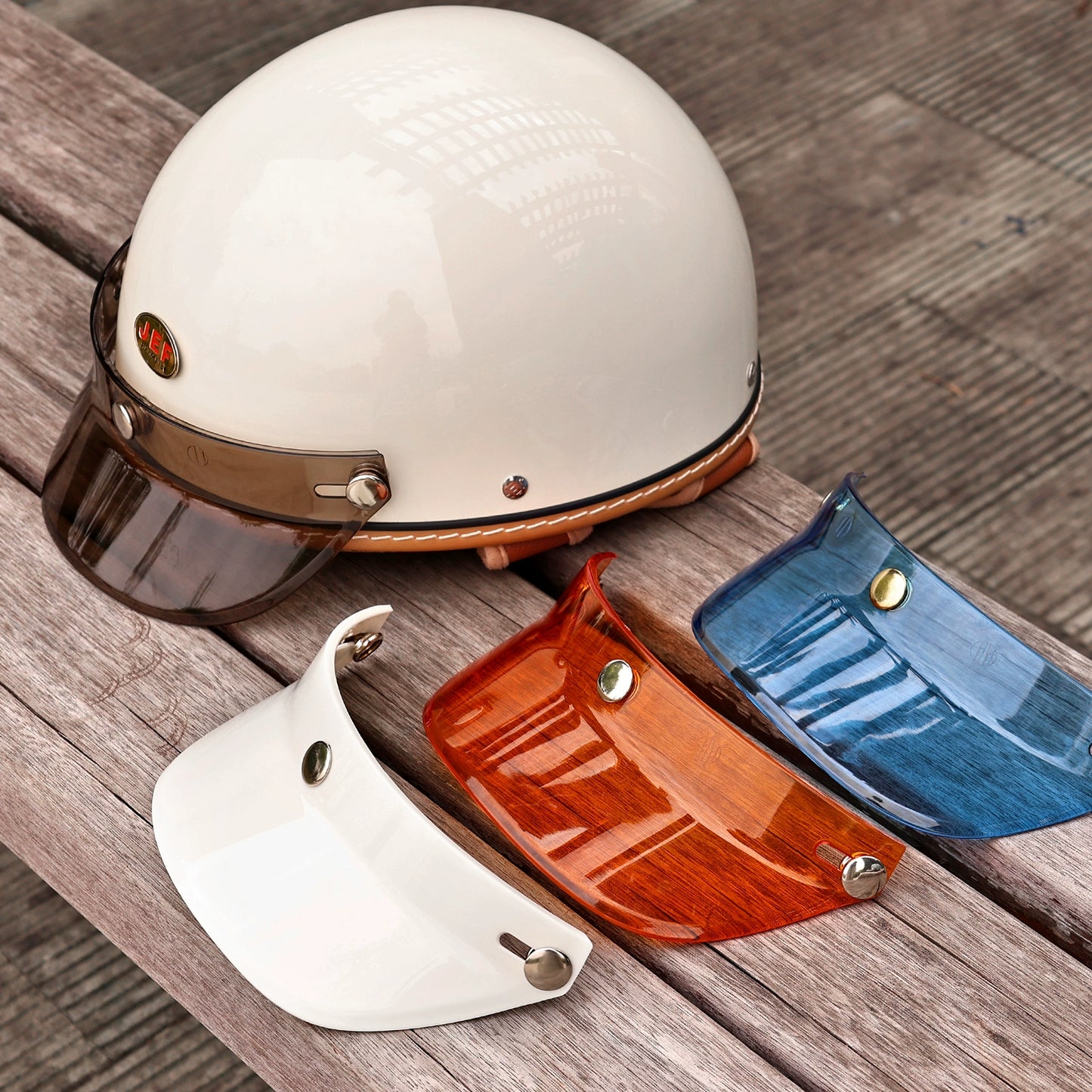 JEF Retro Helmet Peak 3-Snap