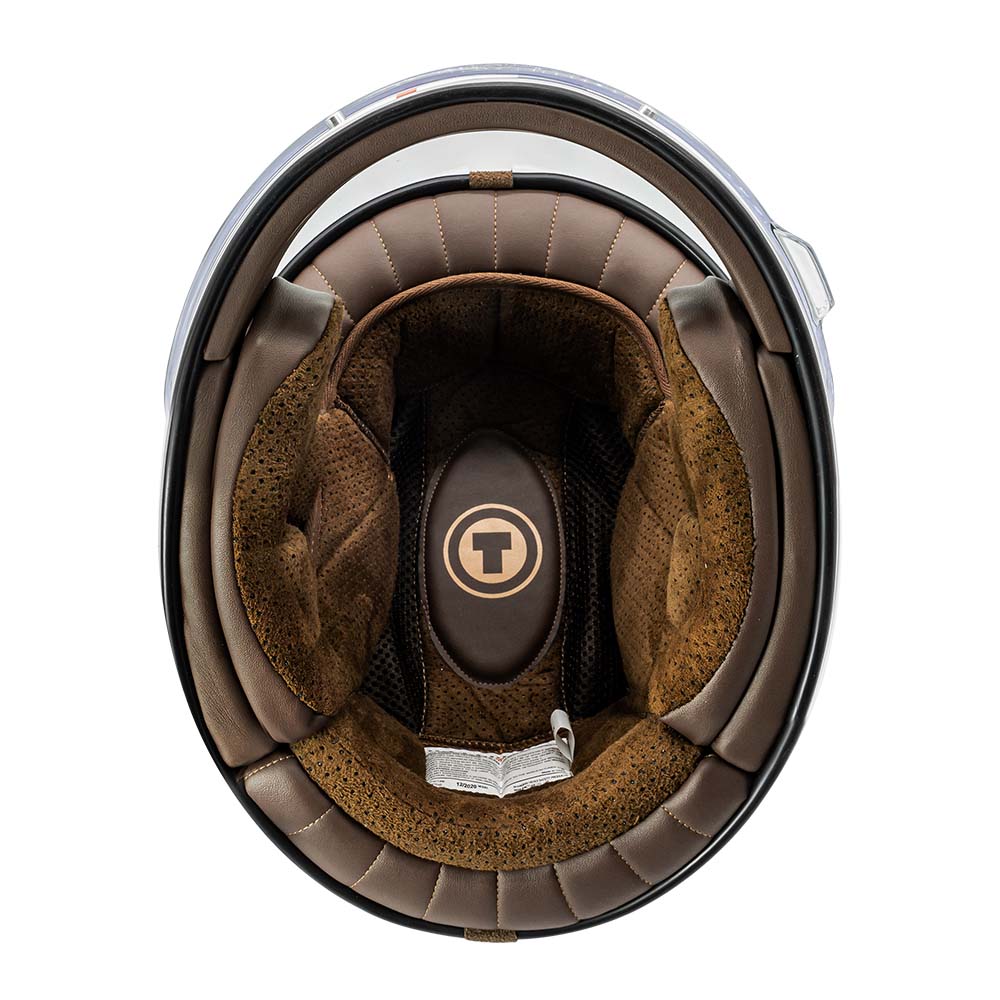 Torc Newport T1 Retro Helmet DOT/ECE: OBSIDIAN