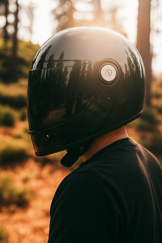 Torc Newport T1 Retro Helmet DOT/ECE: OBSIDIAN