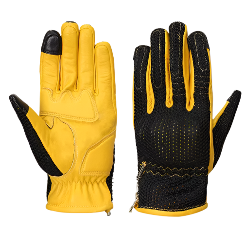 MR MOTOR Perforated Retro Riding Gloves