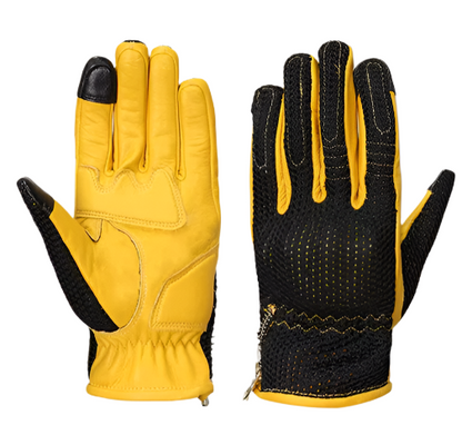 MR MOTOR Perforated Retro Riding Gloves