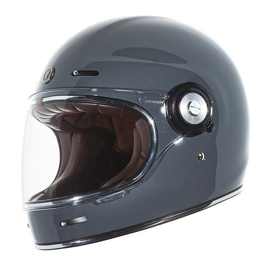 Torc Newport T1 Retro Helmet DOT/ECE: SHADOW