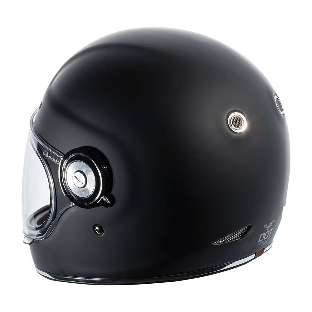 Torc Newport T1 Retro Helmet DOT/ECE: GRAPHITE