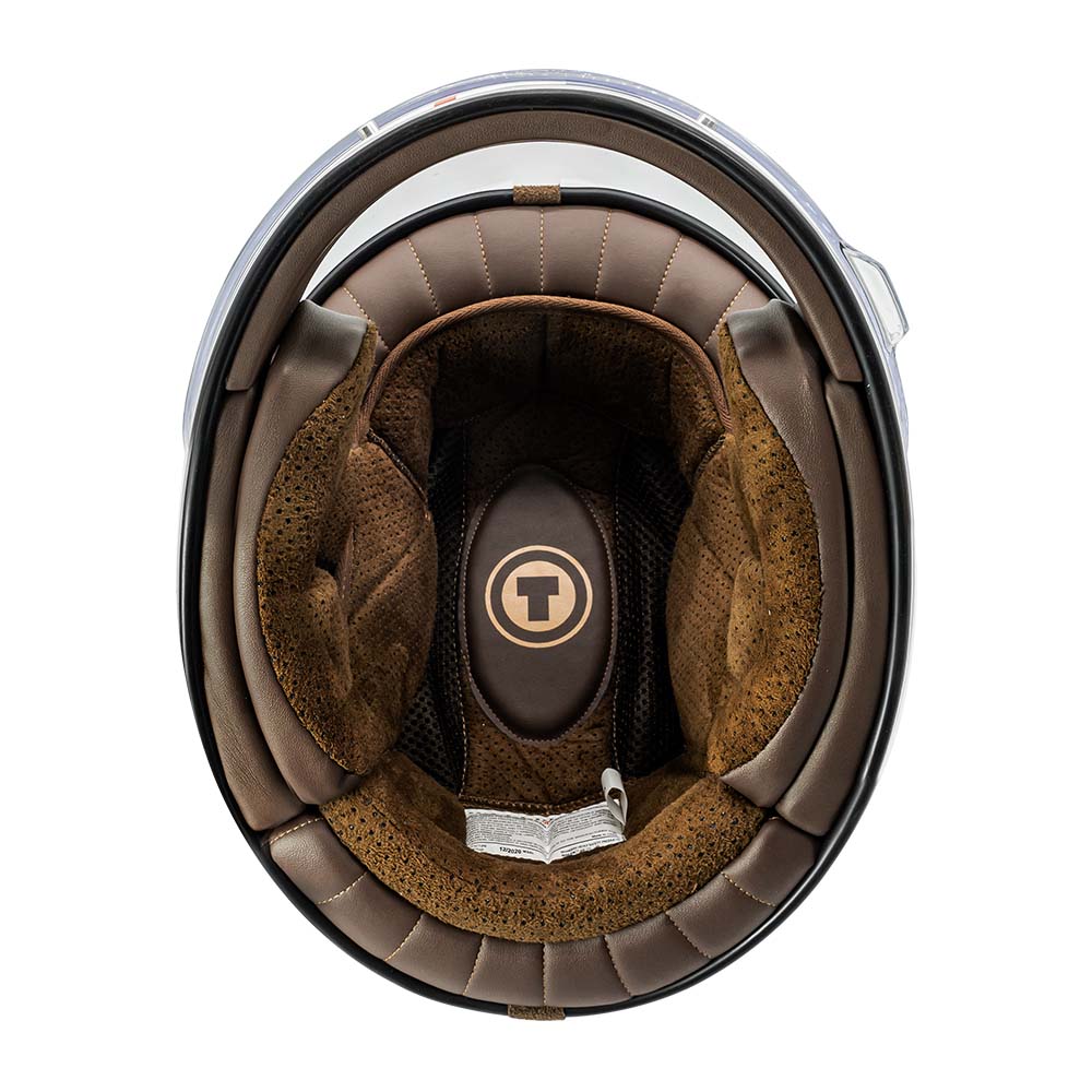 Torc Newport T1 Retro Helmet DOT/ECE: GRAPHITE