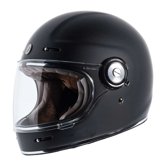 Torc Newport T1 Retro Helmet DOT/ECE: GRAPHITE
