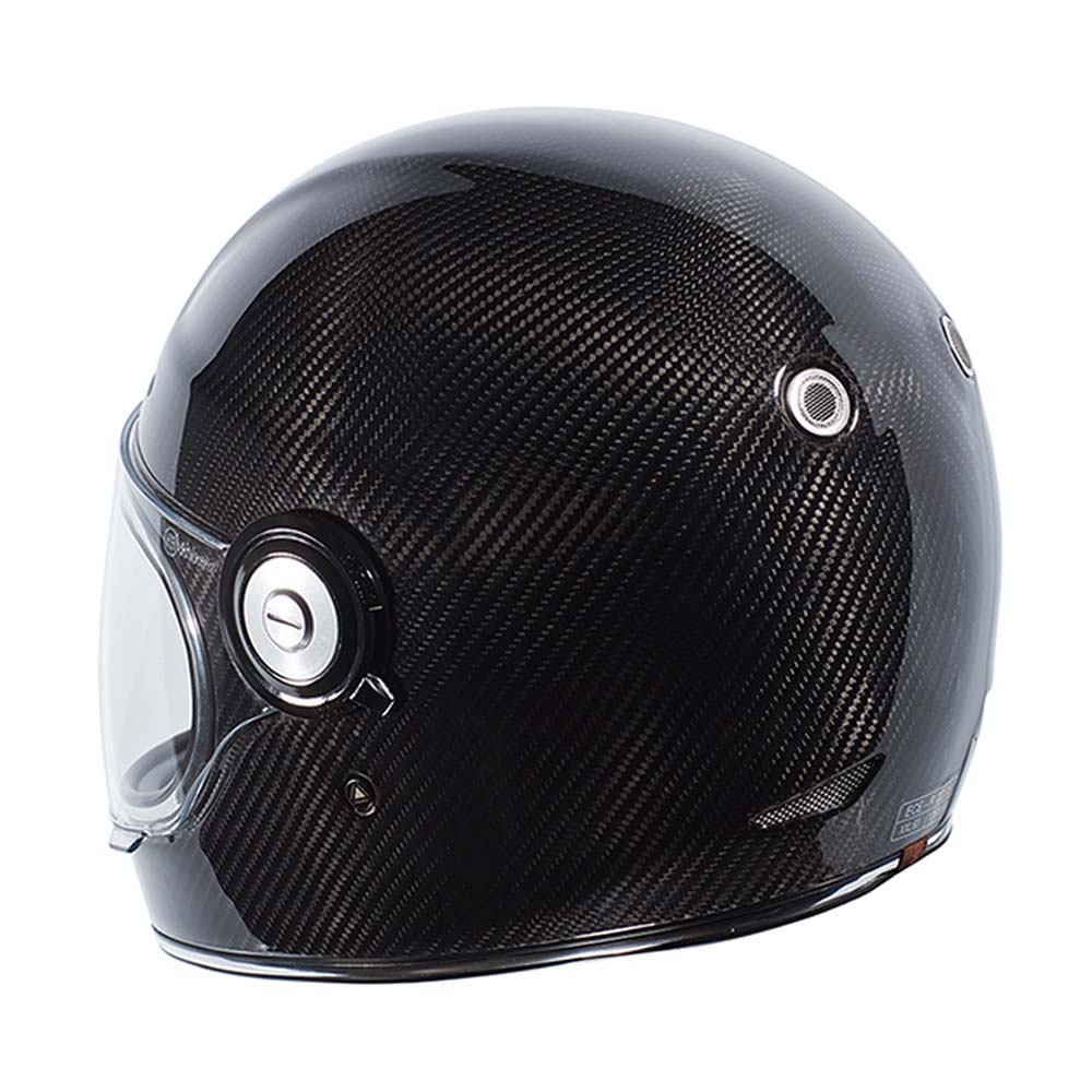 Torc Newport T1 Retro Helmet DOT/ECE: CARBON DOT/ECE