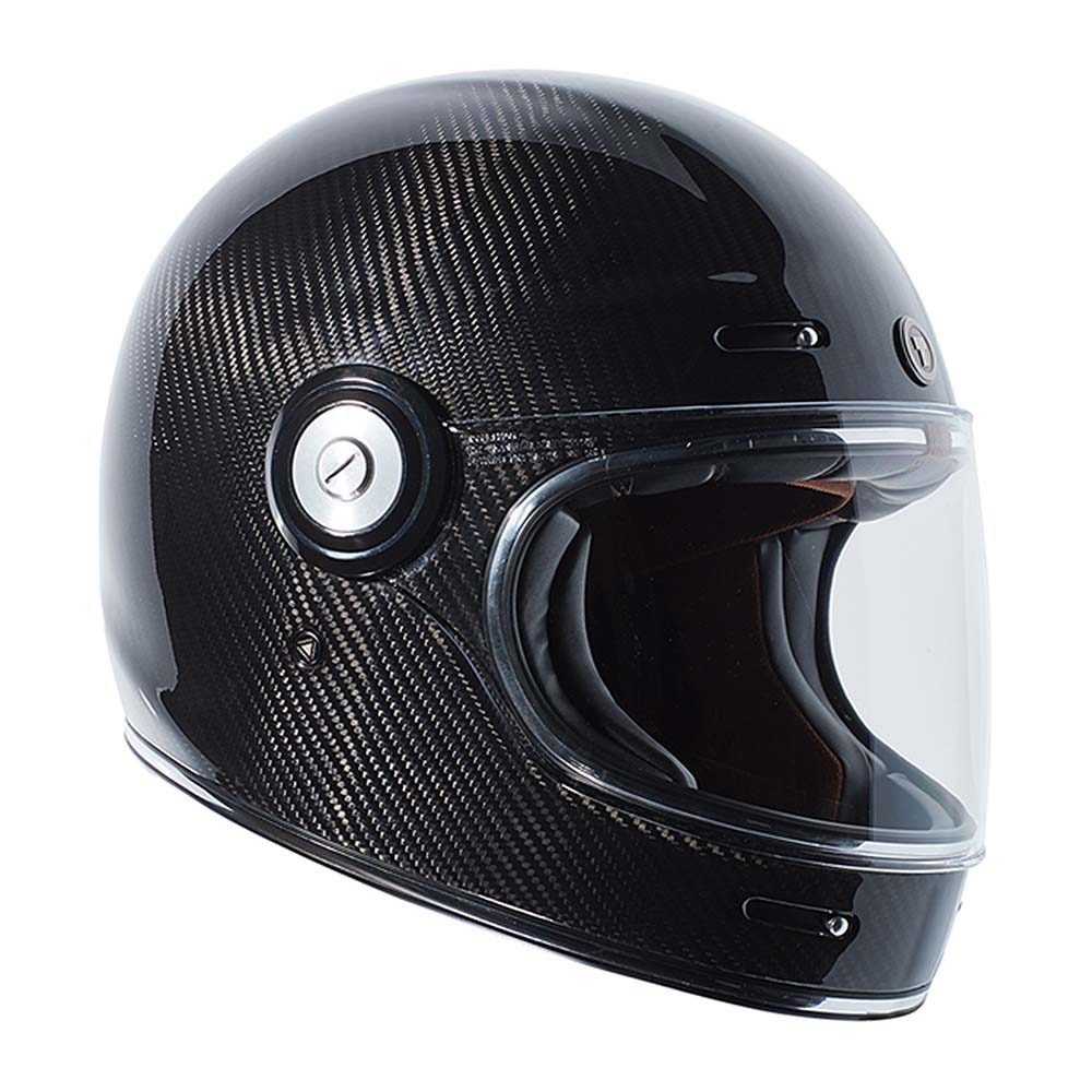 Torc Newport T1 Retro Helmet DOT/ECE: CARBON DOT/ECE