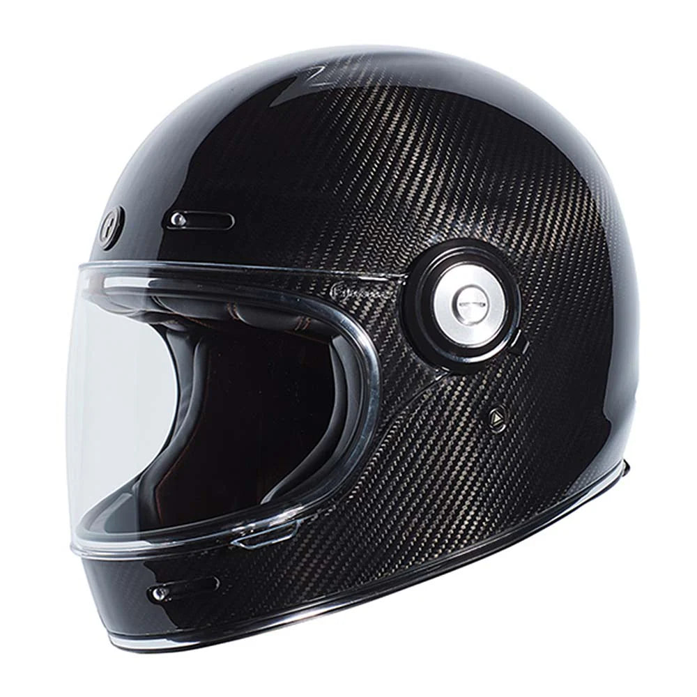 Torc Newport T1 Retro Helmet DOT/ECE: CARBON DOT/ECE